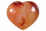 Polished Carnelian Agate Hearts - 1.25 to 1.5" Size - Photo 3